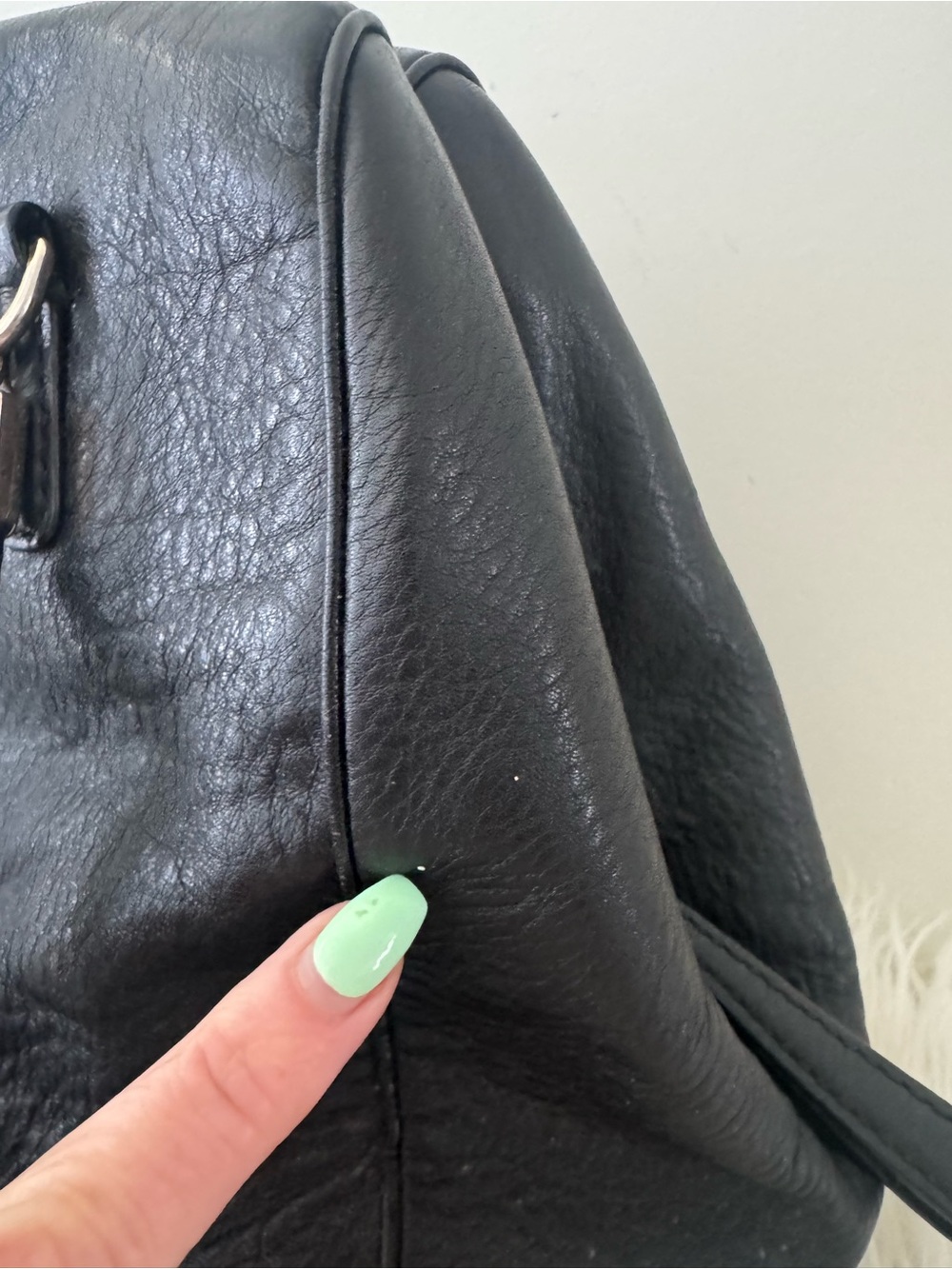 COACH East West Madison Madeline black leather satchel purse style no. 25166 - Picture 14 of 15